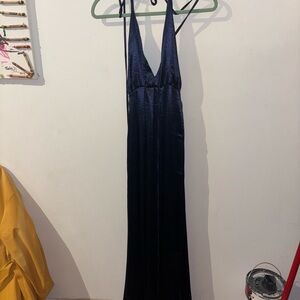 Elegant Navy Blue Women's Dress